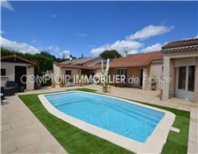 EN EXCLUSIVITE à SAINT-MARCEL-LES-VALENCE.     Villa (construite en 2000) plain-pied denv. 115 m2 habitables + garage d'env. 33 m2, sur un terrain de  Saint-Marcel-lès-Valence